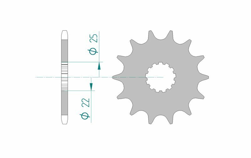 AFAM Kedjesats 520XSR 46/14 Superförstärkt -Standard Bakdrev 16606 Figur 4