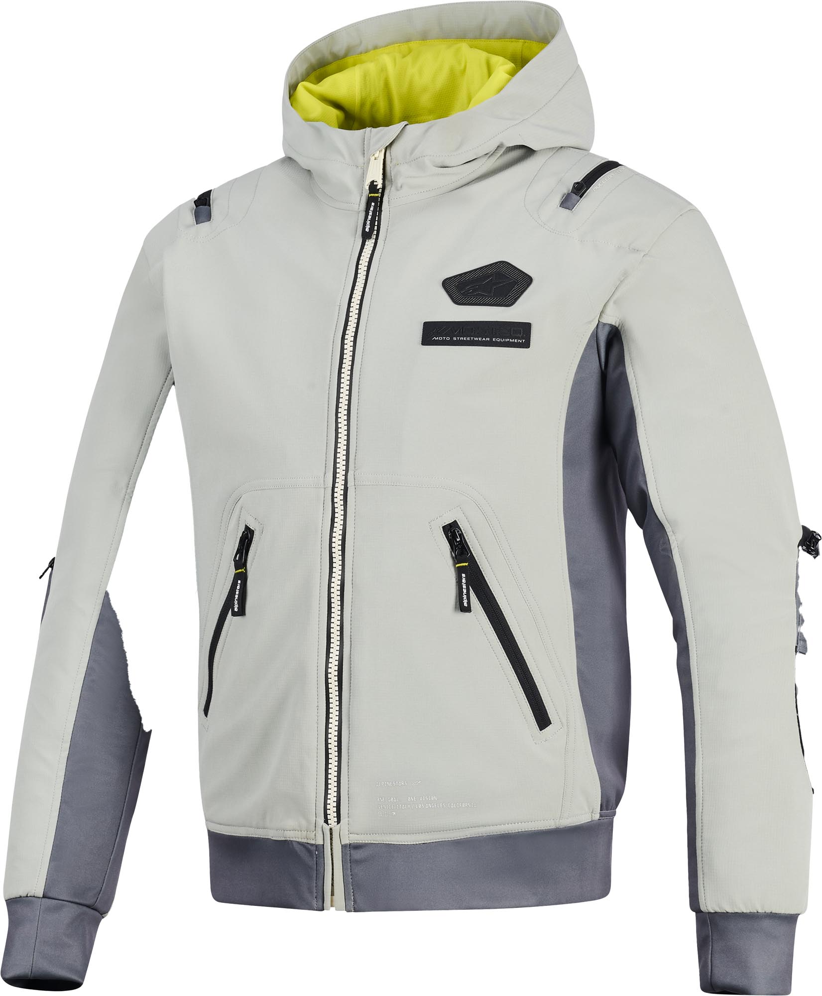 Alpinestars Men's Grey Moblast Wp Waterproof Motorcycle Textile Jacket