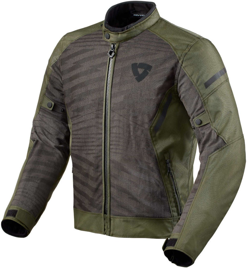 Revit Torque 2 H2O Motorcycle Textile Jacket black/olive L Figure 1