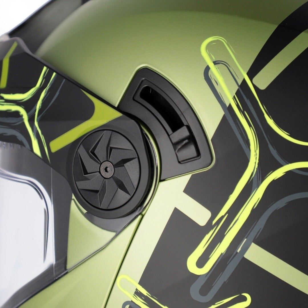 Acerbis Rider Graphic Casque Noir/vert mat S (55/56) Figure 2