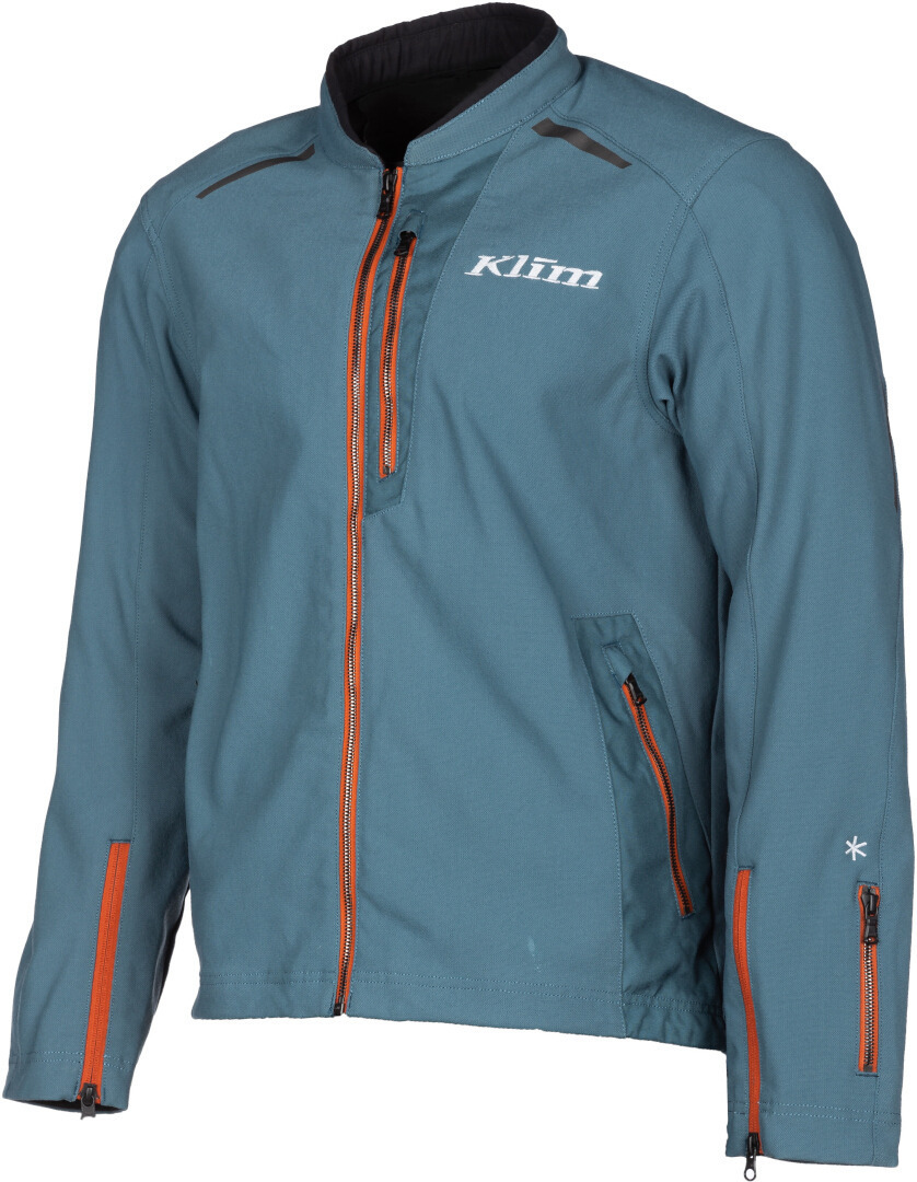 Klim Marrakesh 2023 Motorcycle Textile Jacket blue/orange XL Figure 1