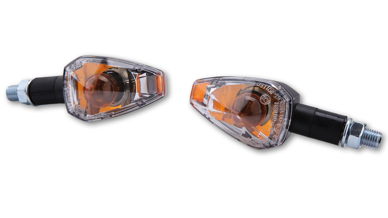 HIGHSIDER Smart Big Peak Lampa Indikatorhus Svart / Objektiv Klar (Par), Fram och Bak Figur 1