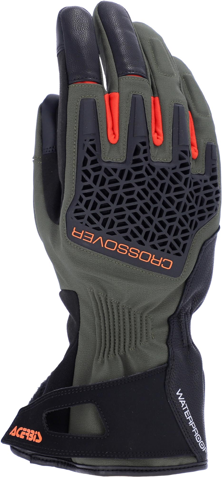 Acerbis Crossover WP waterdichte dames motorhandschoenen zwart/groen 3XL Figuur 6