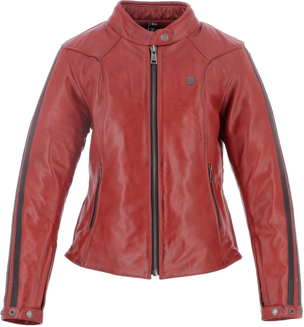 Helstons Victoria Chaqueta de cuero para damas rojo L Figura 1
