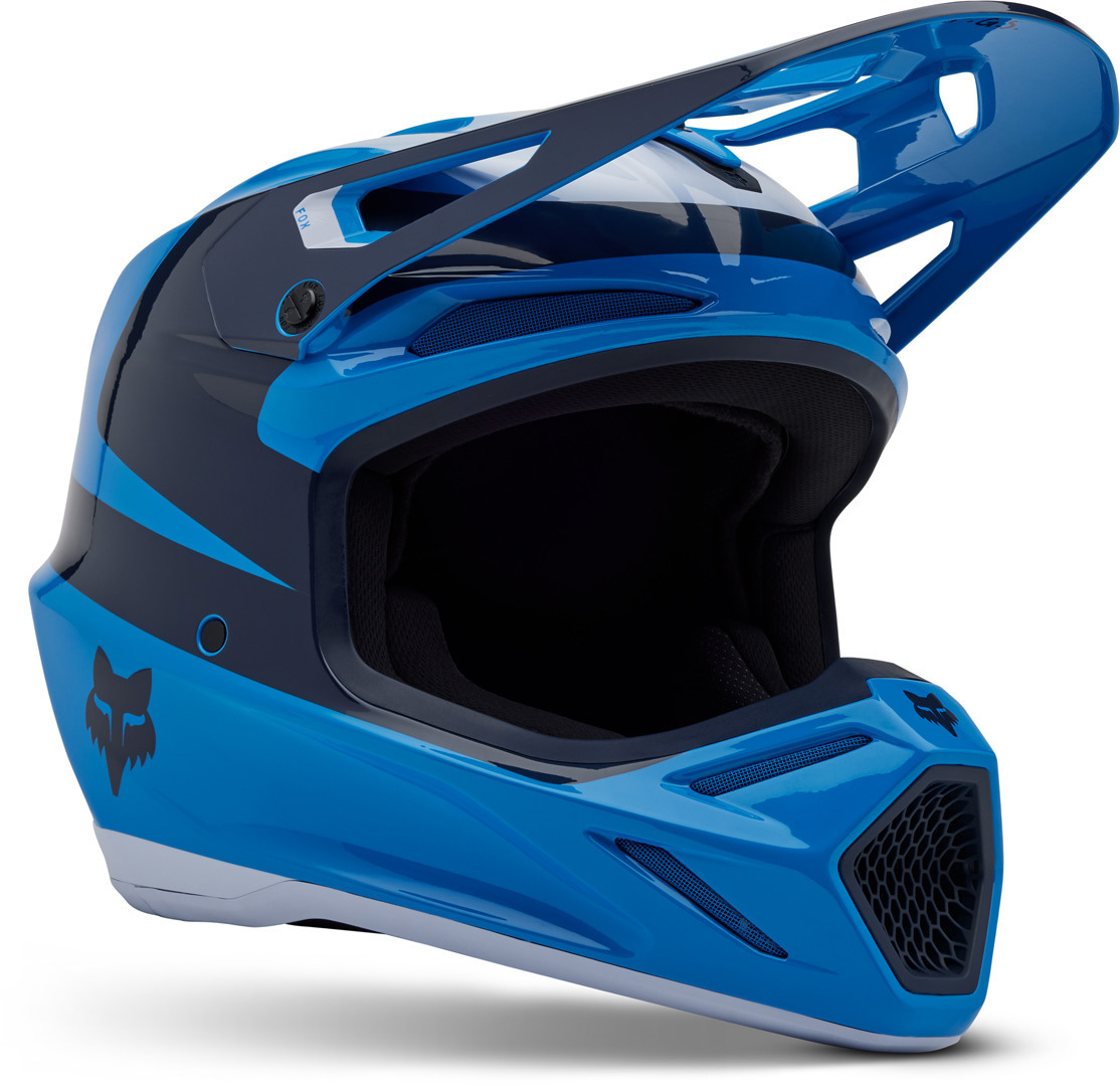 FOX V3 Divider MIPS Motocross Helm blau S (55/56) Abbildung 1