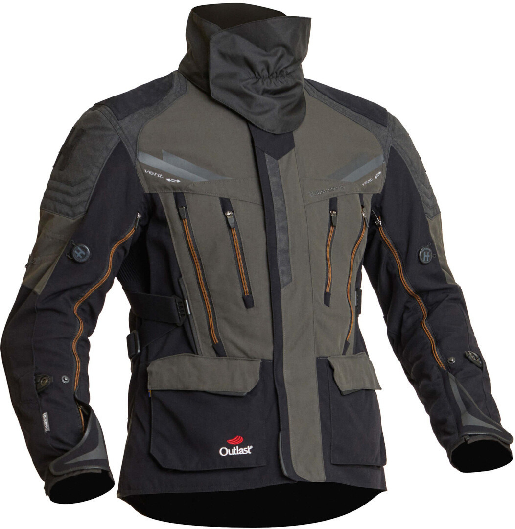 Halvarssons Mora waterproof Motorcycle Textile Jacket black/green 54 Figure 3