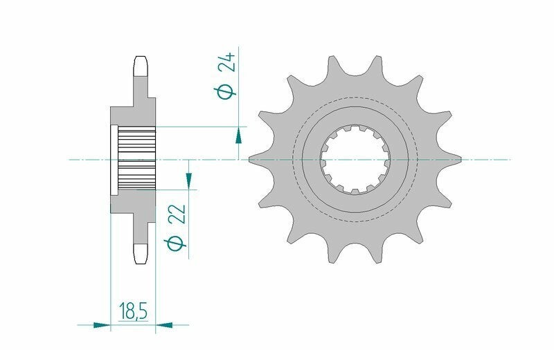 AFAM Kit chaîne 520XSR 43/14 super renforcé - couronne standard Figure 4