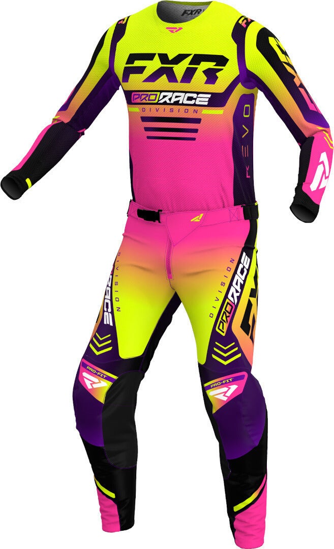 FXR Revo 2024 Motocross Pants yellow/magenta 32 Figure 3