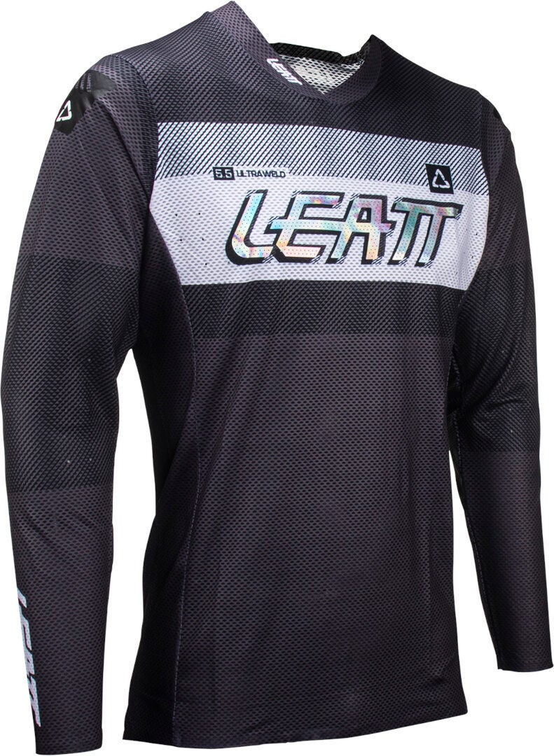 Leatt 5.5 Ultraweld 2024 Motocross trøje sort/grå/hvid L Figur 3
