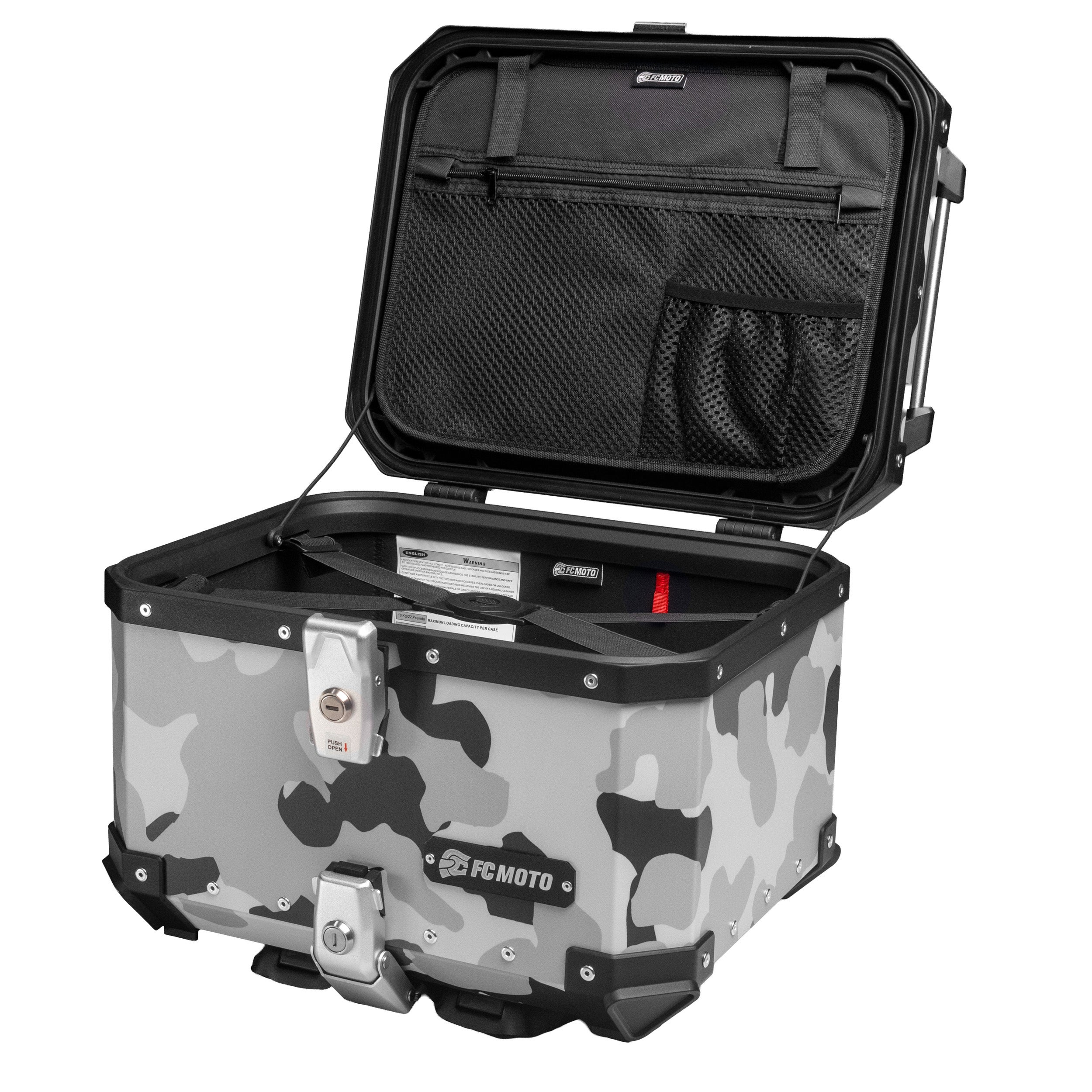 FC-Moto Terreno EVO Camo 45 L Alu Topcase Camoflage blanc Figure 8