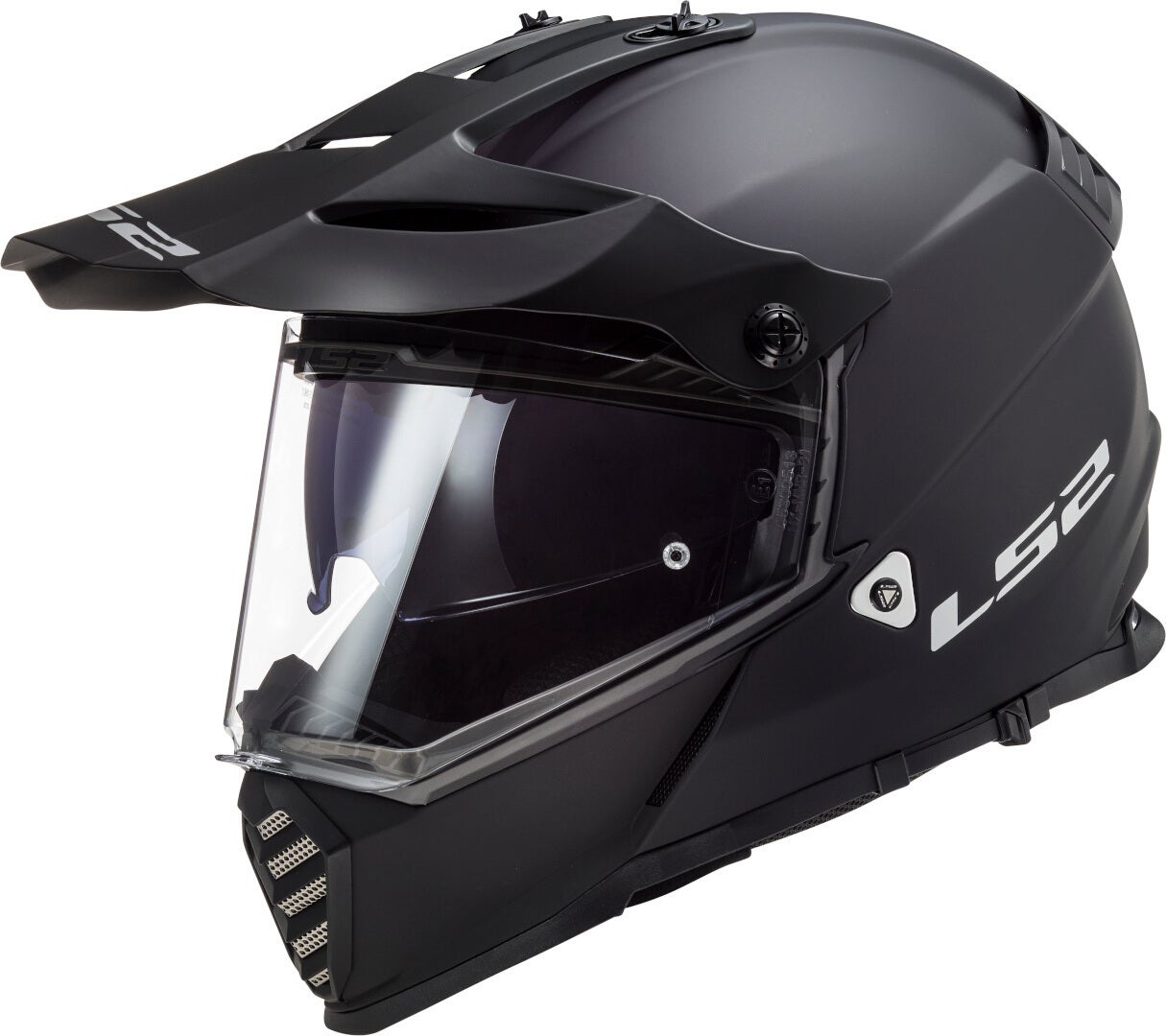 LS2 MX436 Pioneer Evo Casco Motocross nero opaco M (57/58) Figura 1