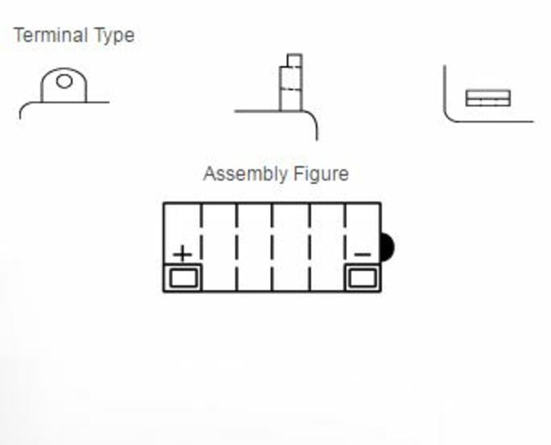 YUASA YUASA konventionellt YUASA-batteri utan syrapaket - 12N9-4B-1 Batteri utan syrapaket Figur 3