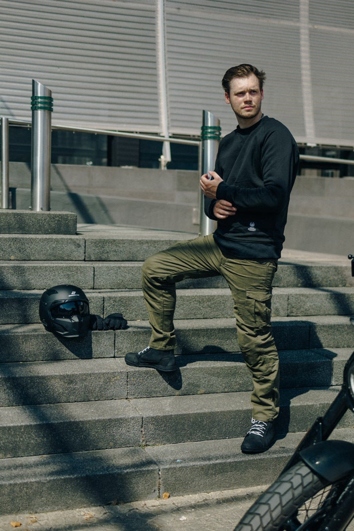 Merlin Remy Motorcycle Textile Pants Military Green M L30 Figure 4