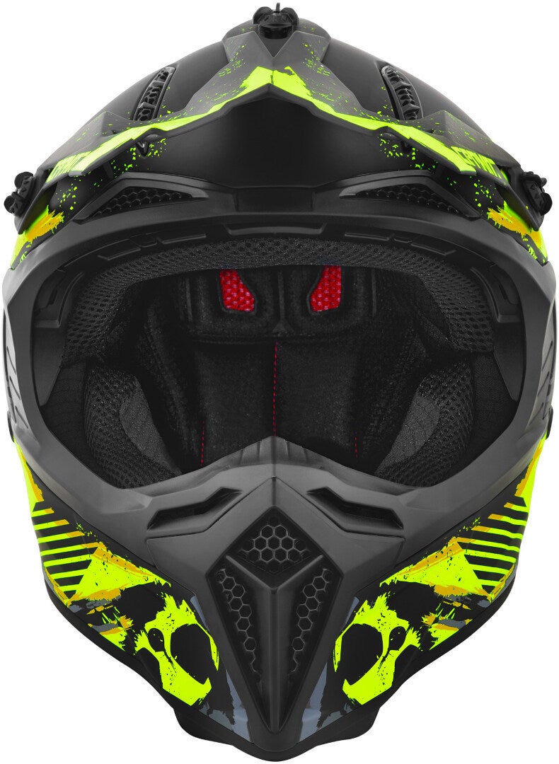 Germot GM 540 Motocross hjelm sort mat/grå/neon-gul XL (61/62) Figur 2