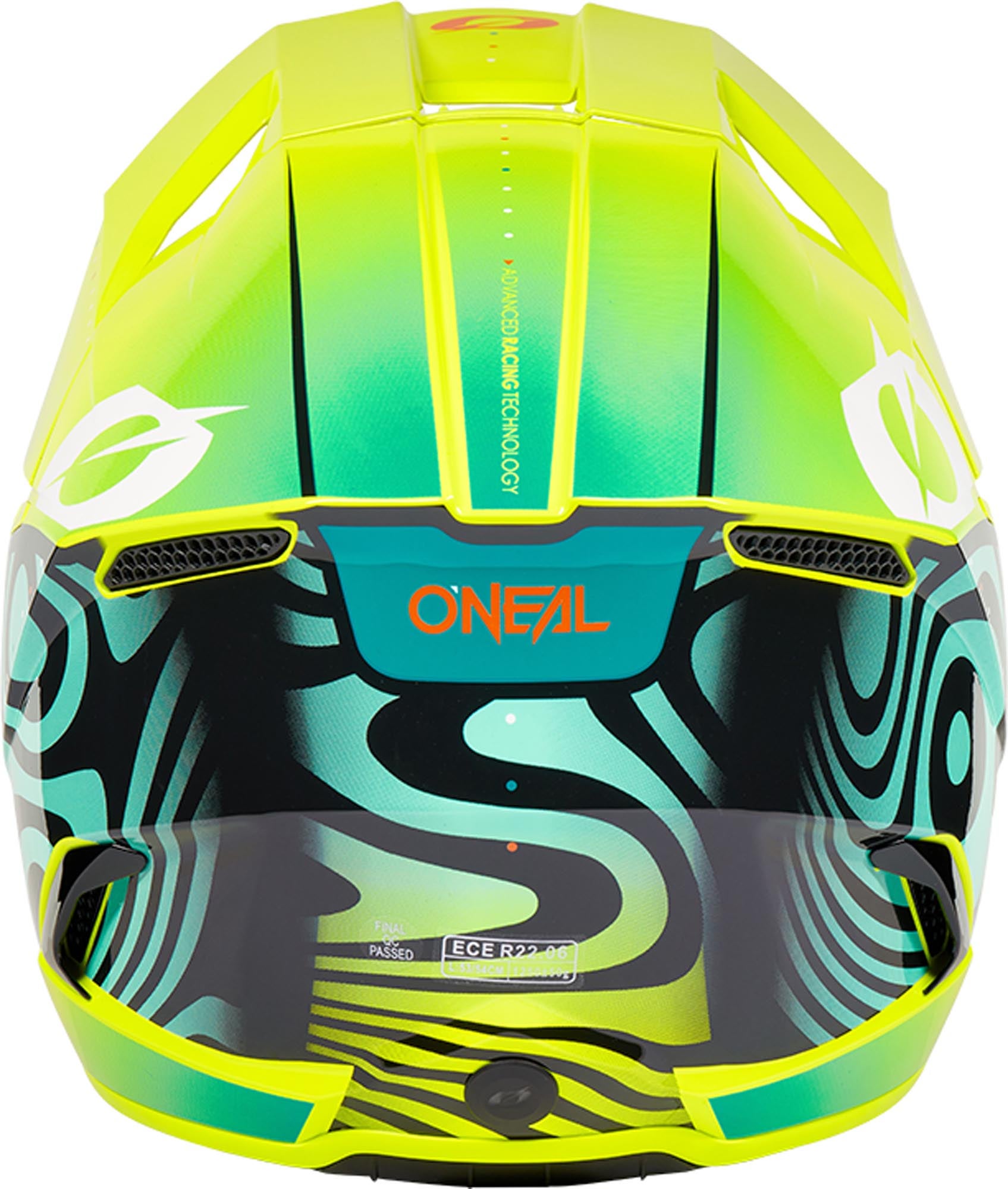 Oneal 3SRS Nova Kinder Motocross Helm neon-gelb Y/L (53/54) Abbildung 4