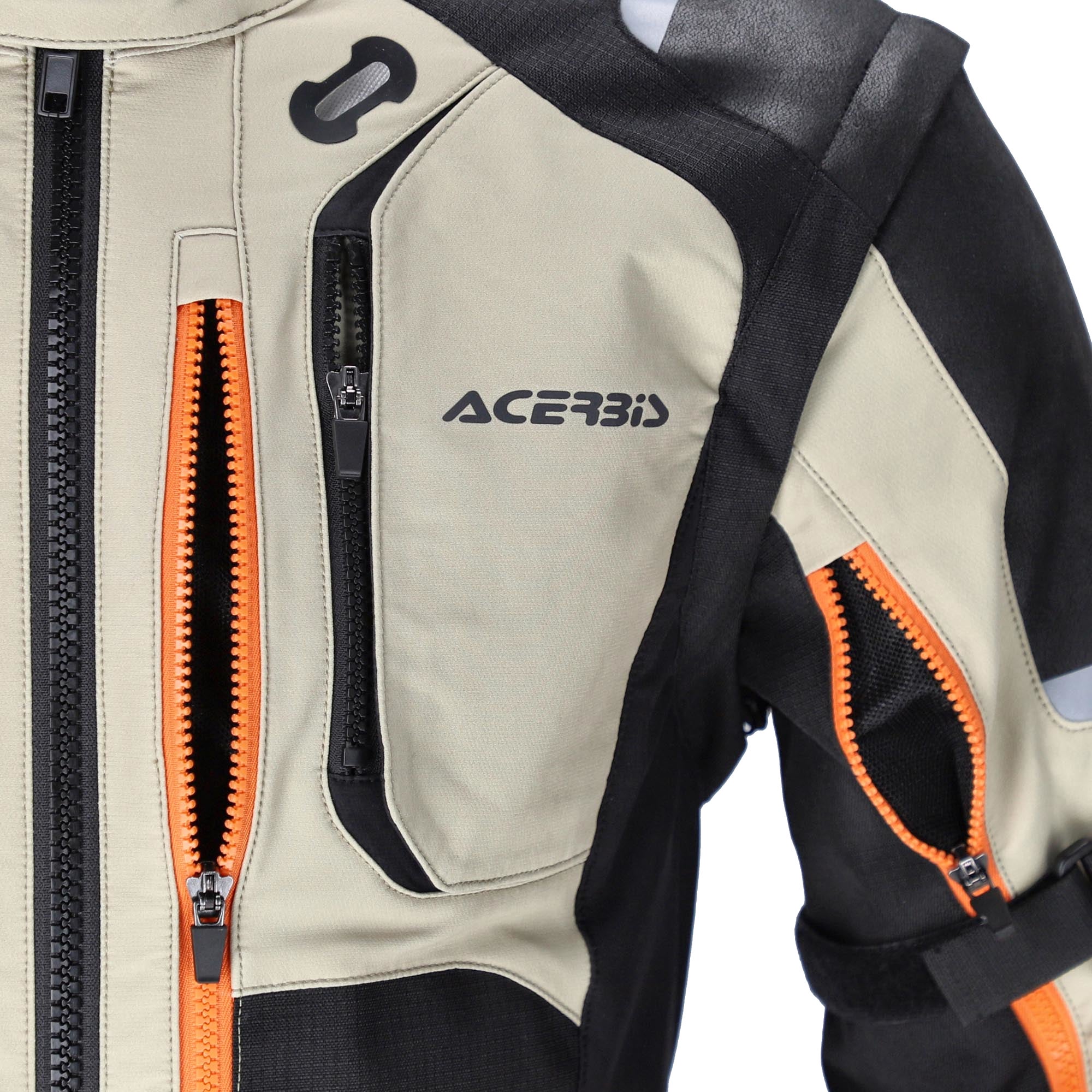 Acerbis Rally Pro Motorrad Textiljacke beige/schwarz XXXL Abbildung 11