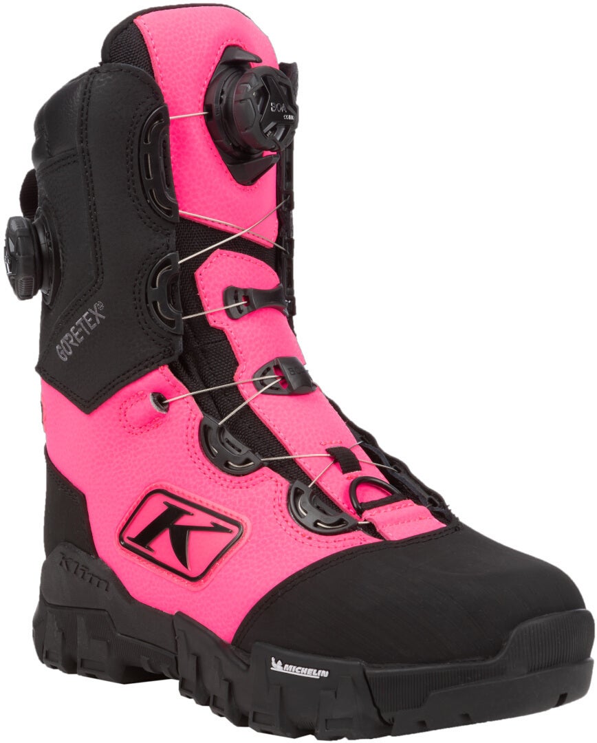 Klim Adrenaline Pro S GTX BOA Botas Snowmobile preto/rosa 9 Figura 2