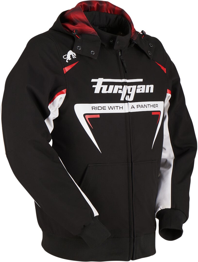 Furygan Sektor Roadster Motorcycle Textile Jacket black/white/red L Figure 4