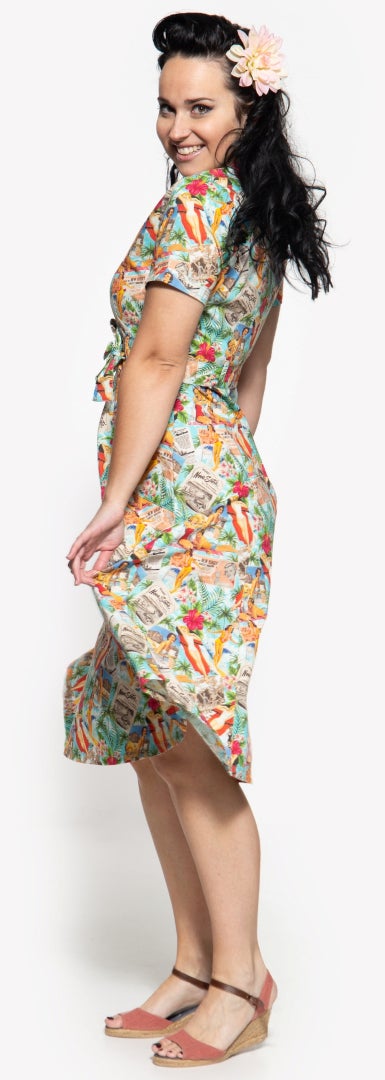 Queen Kerosin Vintage Summer Swing Abito da donna M Figura 2