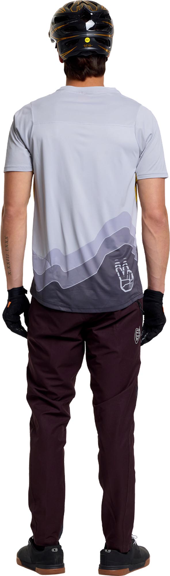 Troy Lee Designs Skyline Pro Descend Kortärmad cykeltröja Kol/svart M Figur 13