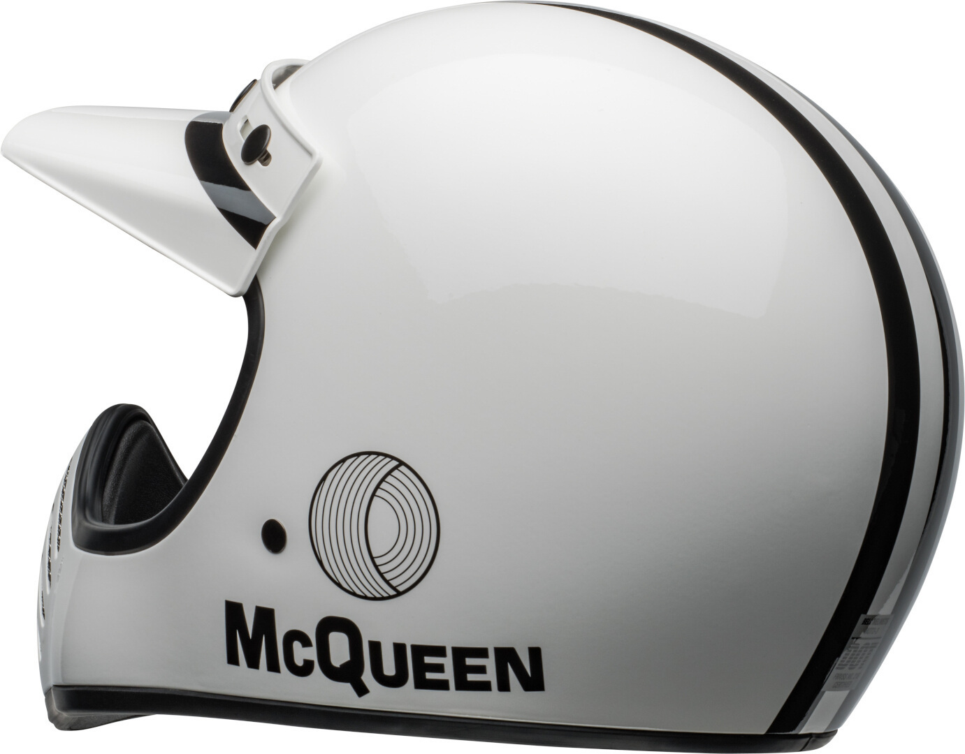 Bell Moto-3 Steve McQueen Motocross hjälm vit/svart S (55/56) Figur 5