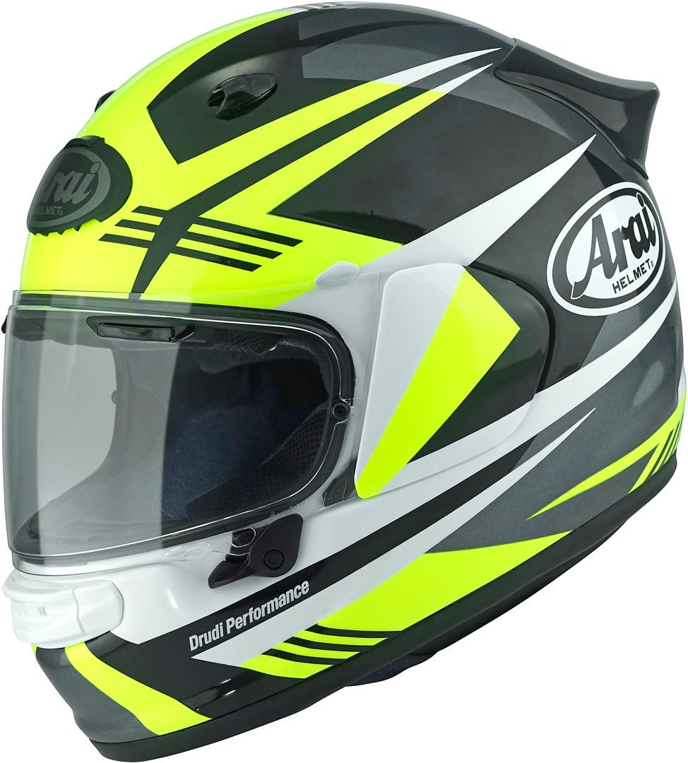 Arai Quantic Mark Helm Geel/zwart/wit Verlies (59/60) Figuur 1