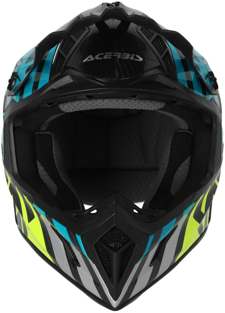 Acerbis Steel Carbon Motocross hjälm svart/gul Man (57/58) Figur 6
