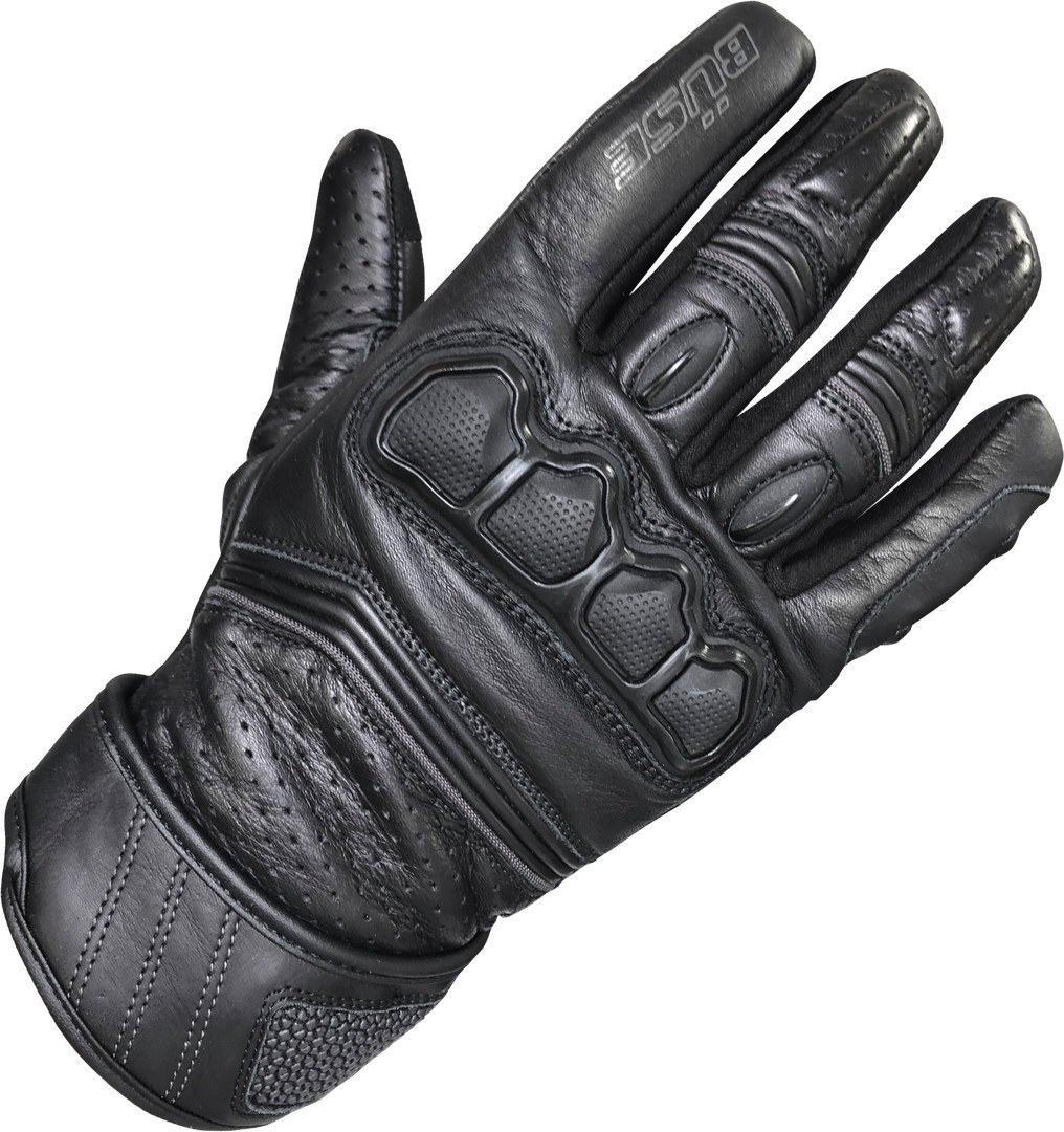 Büse Flash perforierte Motorrad Handschuhe schwarz/weiß 14 Abbildung 1