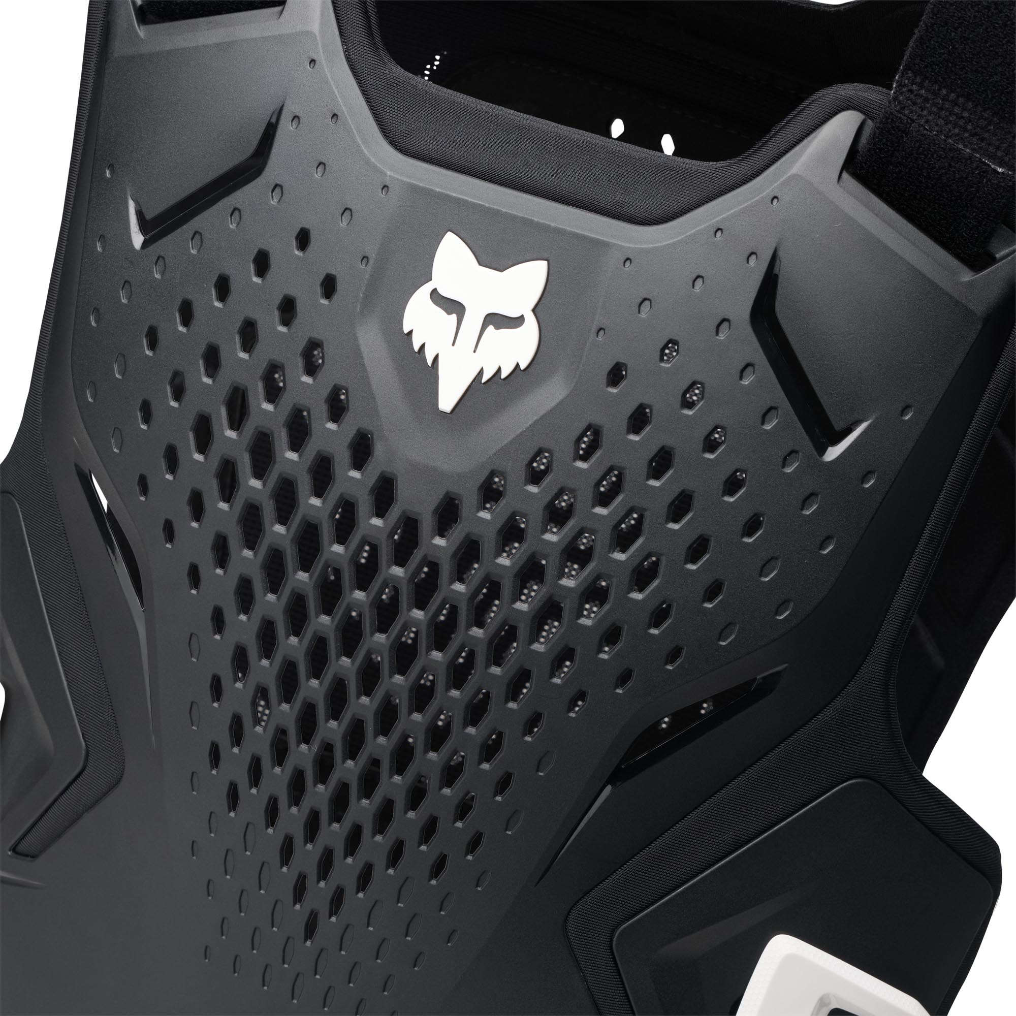 FOX R3 Ungdoms brystpanser Sort Figur 4