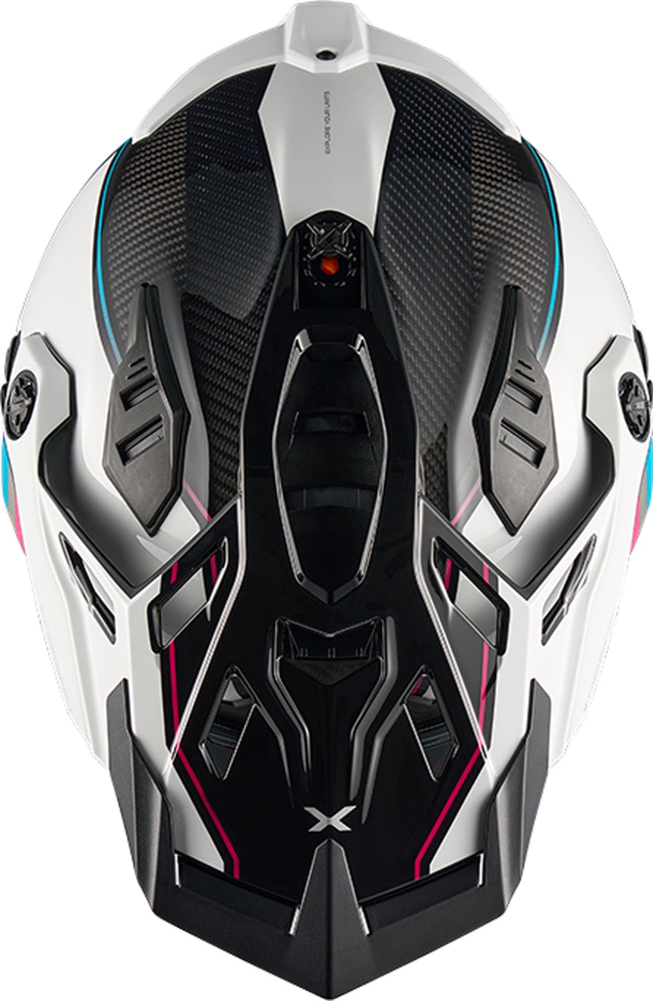 Nexx X.Rally Raid Carbon Endurohelm wit/roze/blauw Verlies (59/60) Figuur 6