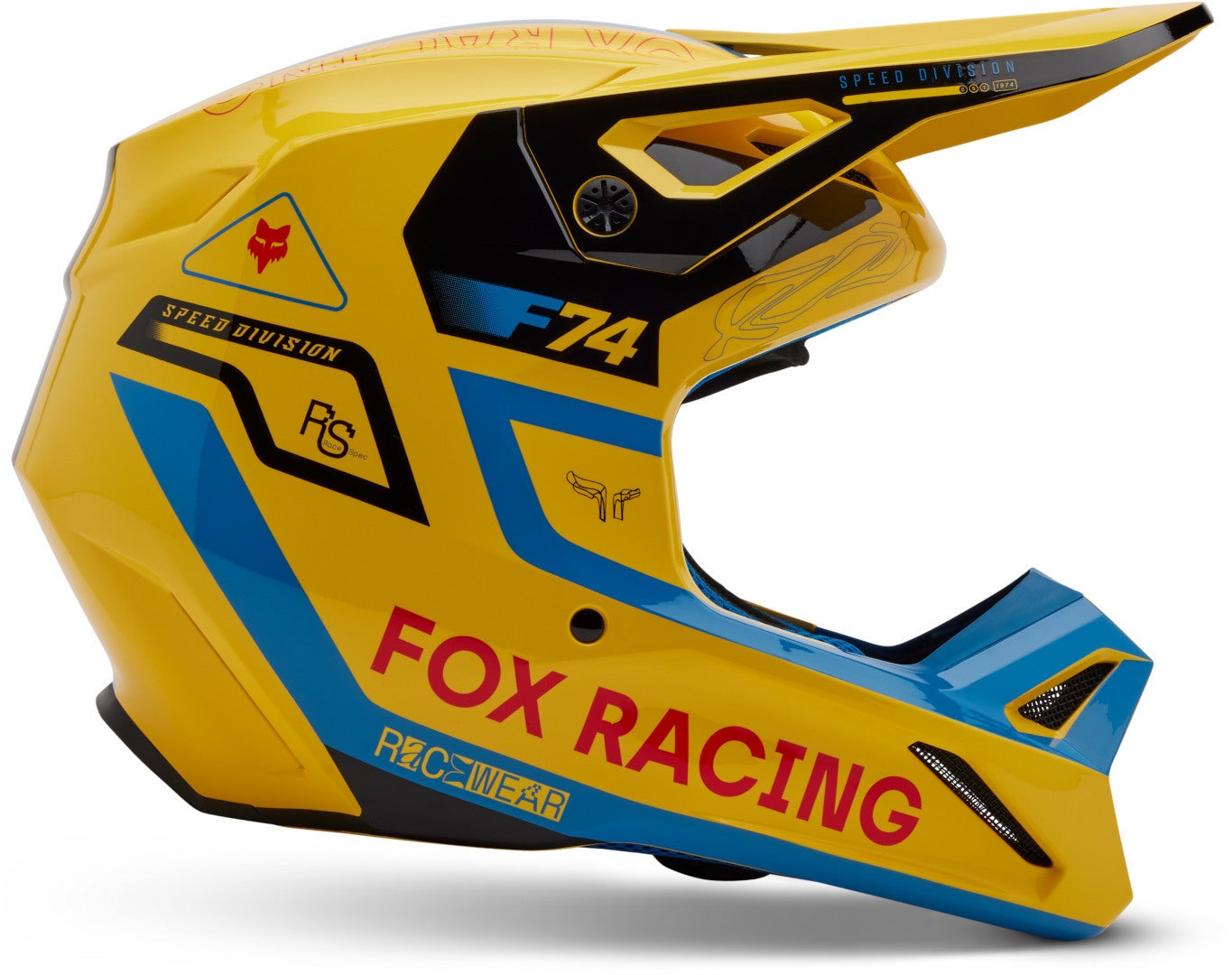 FOX V1 Race Spec MIPS Casco da motocross giallo M (57/58) Figura 6