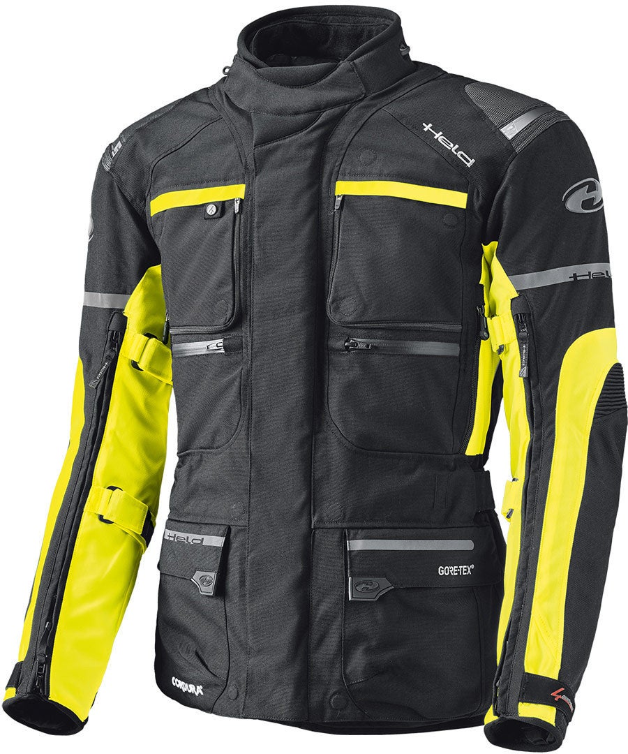 Held Carese II giacca tessile moto donna e uomo nero/giallo neon M Figura 1