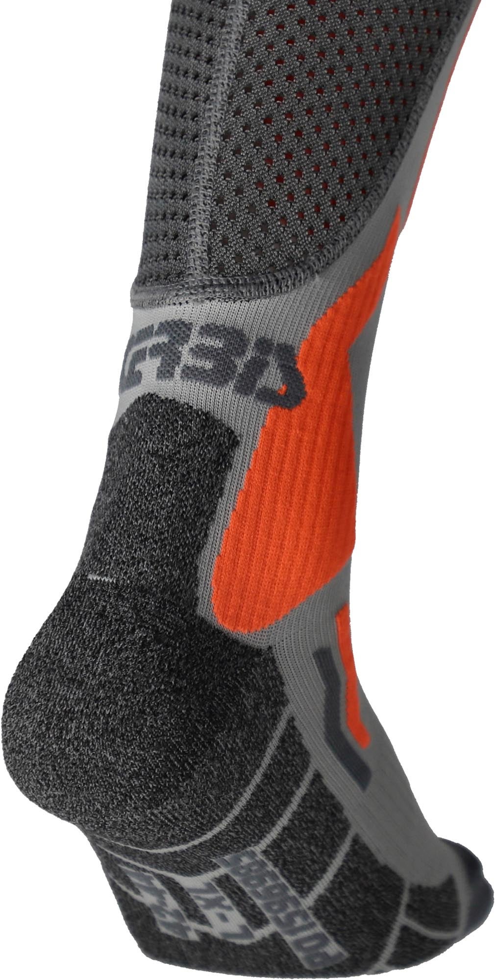 Acerbis X-Leg Vented Pro Motocross knestrømper grå/oransje XXL Figur 5