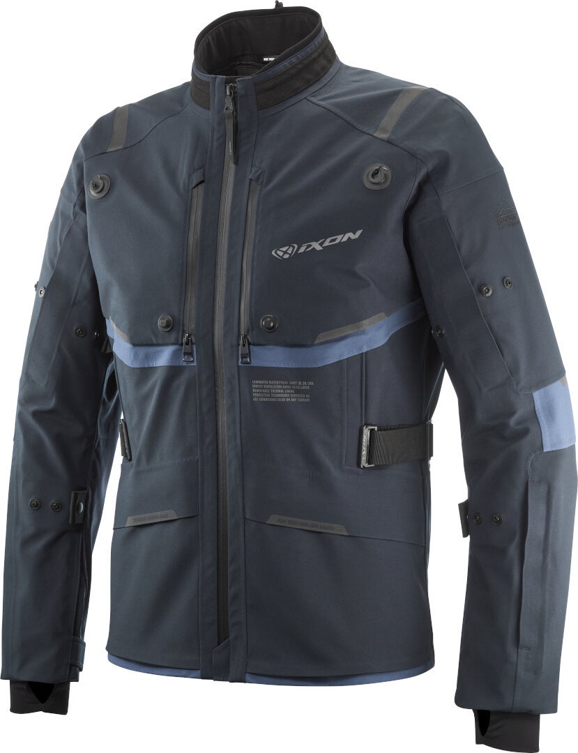 Ixon M-Skeid Motorcycle Textile Jacket dark blue/light blue XL Figure 1