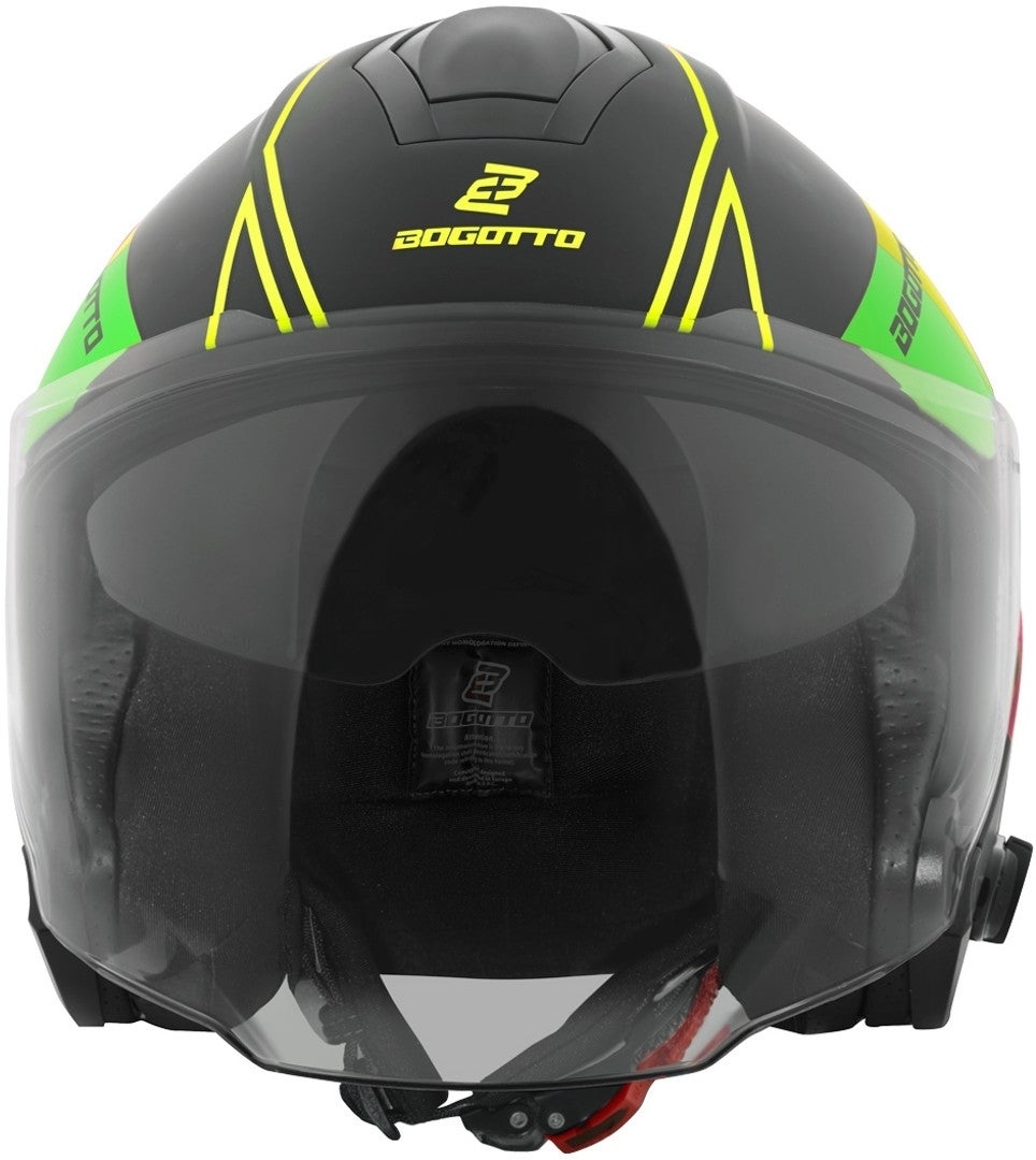 Bogotto V586 Detri BT Casca cu reacție Bluetooth Negru/Verde 2XL Figura 6