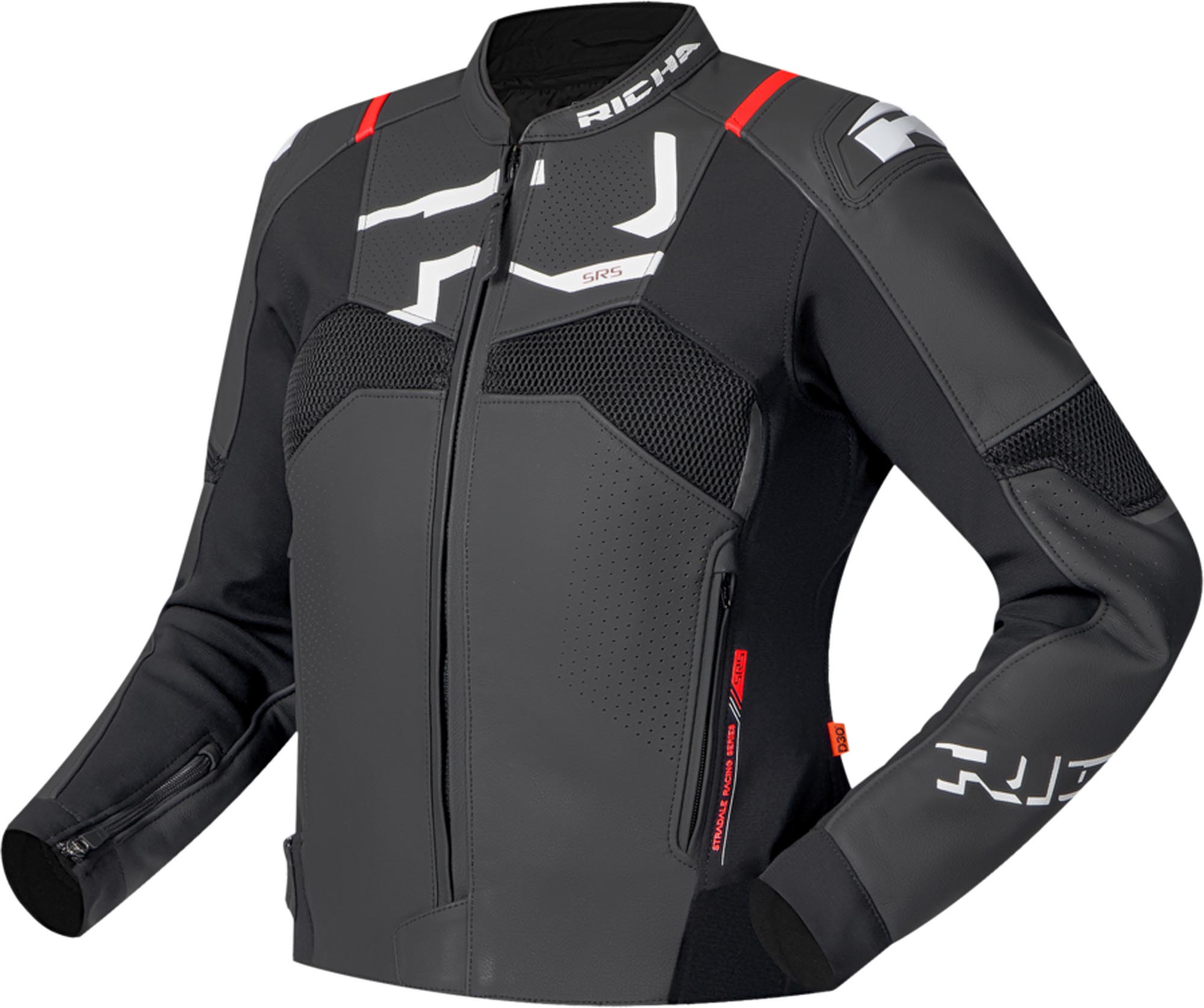 Richa Stradale Evo Jaqueta de couro de motocicleta Artigo principal Figura 1