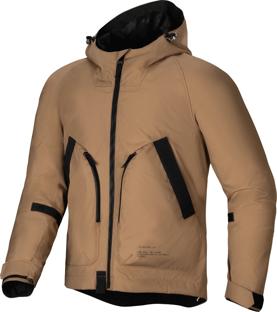 Alpinestars Morush waterproof Motorcycle Jacket brown M Figure 1