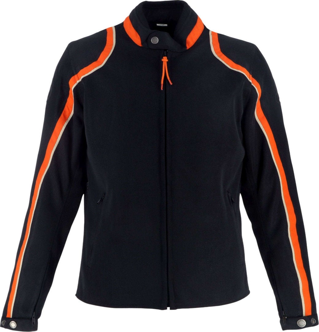 Helstons Phoenix Mesh Motorcycle Textile Jacket black/orange 4XL Figure 1