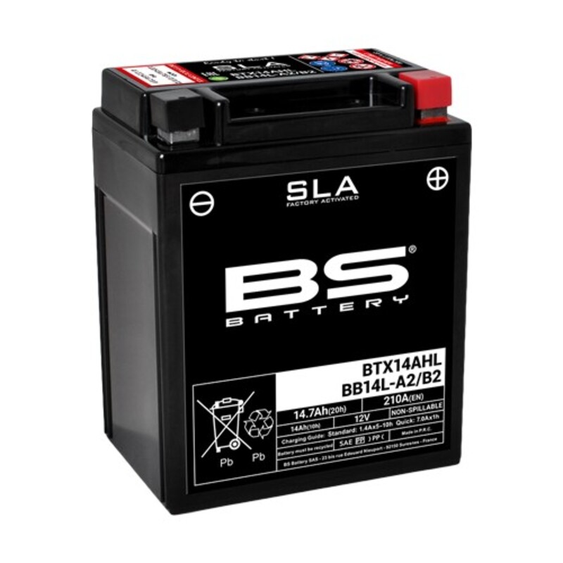 Bateria BS Bateria SLA fără întreținere activată din fabrică - BTX14AHL / BB14L-A2/B2 Figura 1