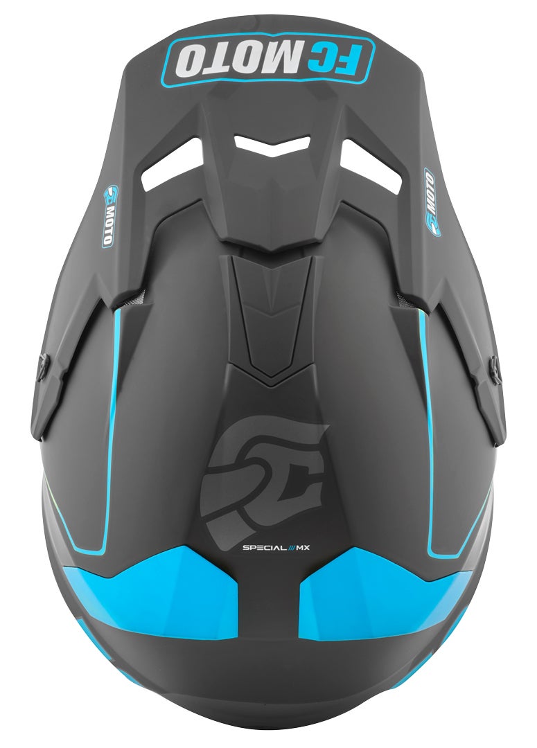 FC-Moto Merkur Straight Motokrosová přilba černá/modrá 2XL Obrázek 6