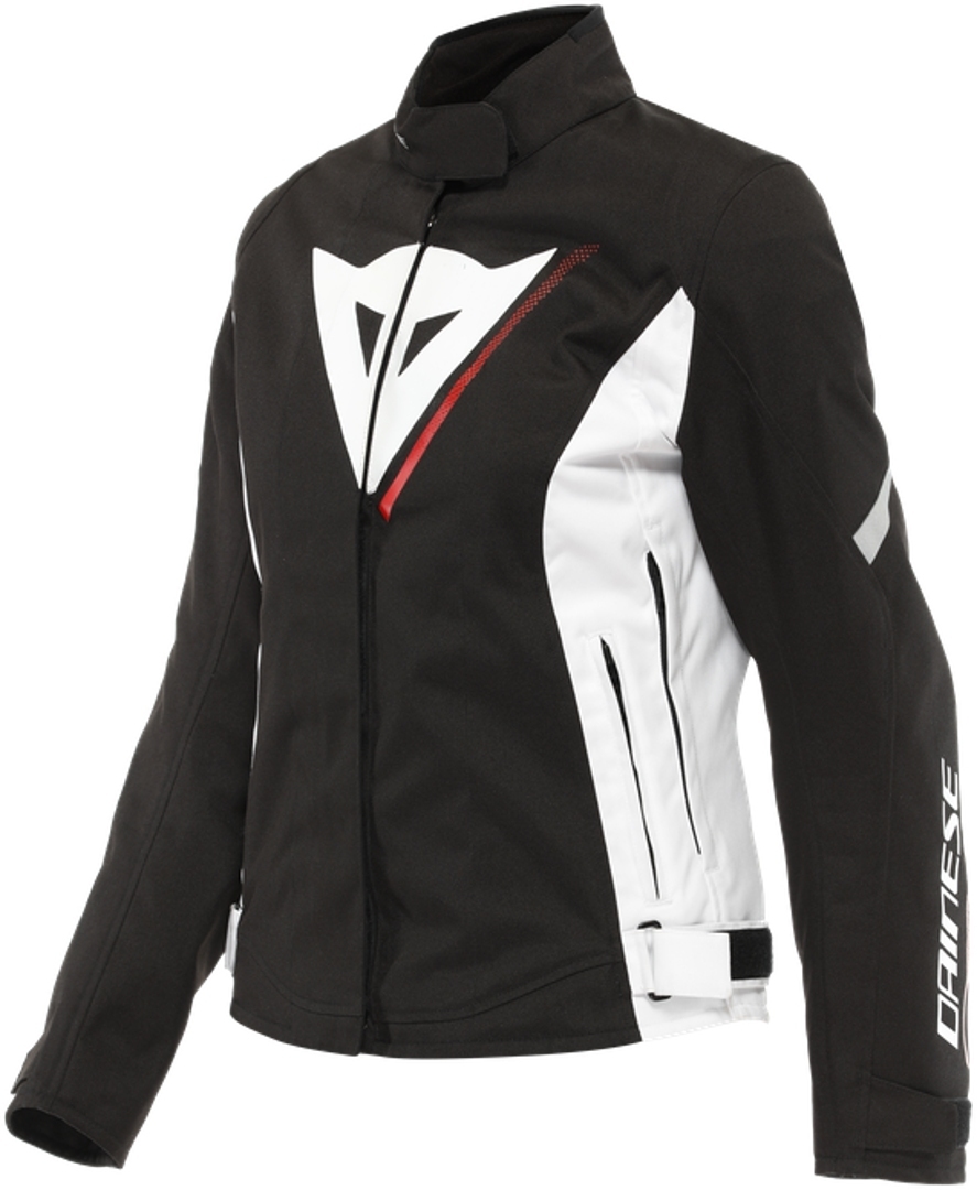Dainese Veloce D-Dry Jachetă textilă pentru motociclete pentru doamne Negru/Alb/Roșu 42 Figura 1