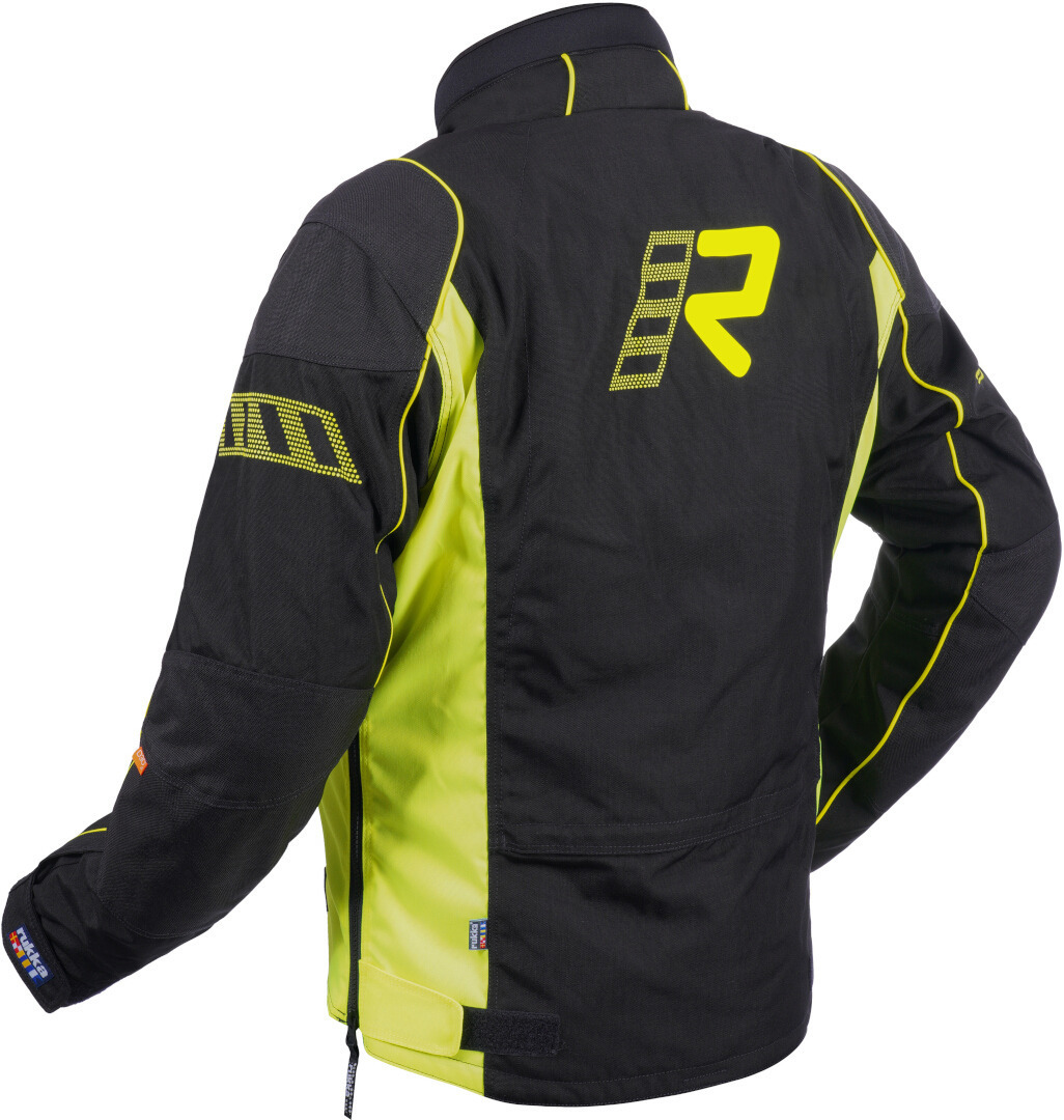Rukka Trave-R Motorcykel textiljacka svart/gul 56 Figur 2
