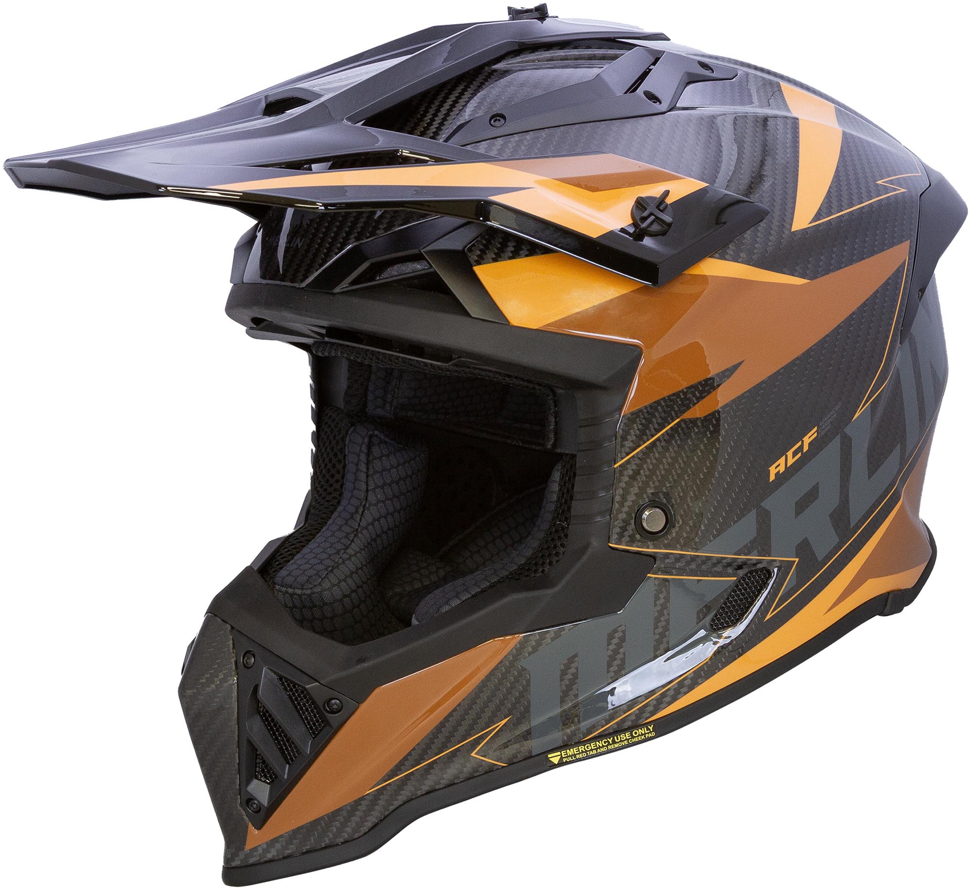 Merlin Recon Code Gloss Carbon Capacete de Motocross Artigo principal Figura 1