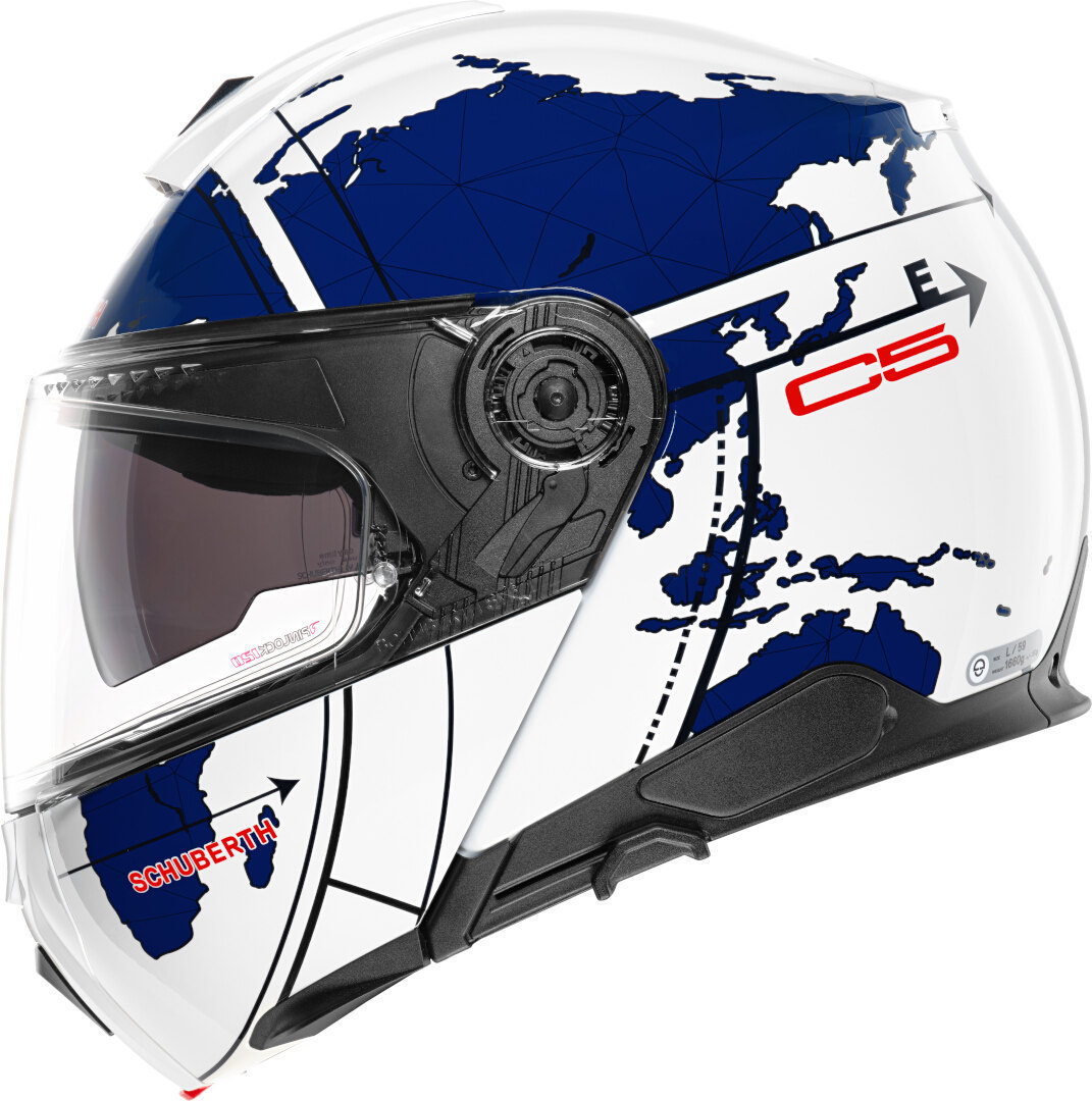 Schuberth C5 Globe 冑 藍白 S（55） 圖2
