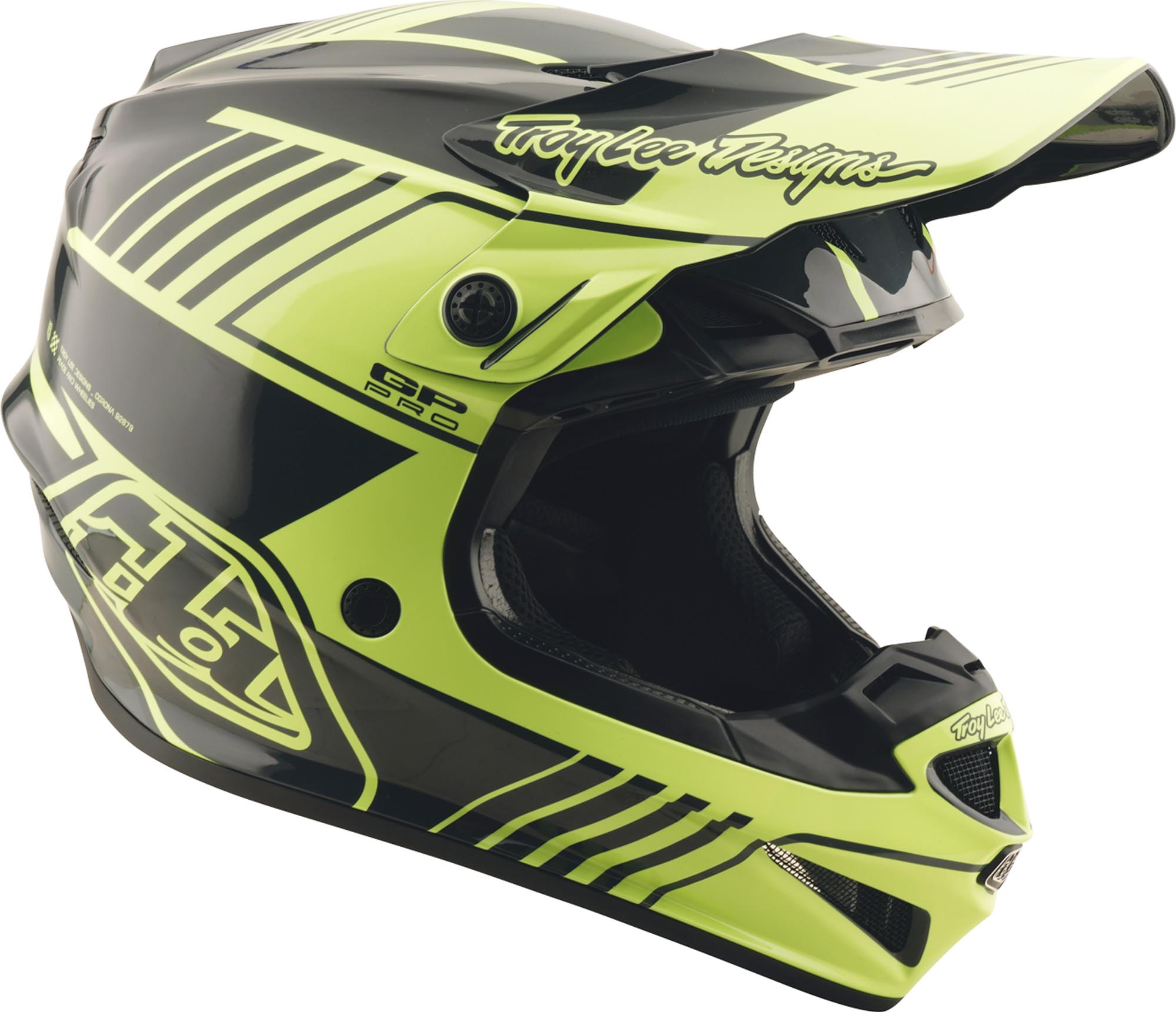 Side view of Troy Lee Designs GP Pro MIPS Segment Motocross Helmet