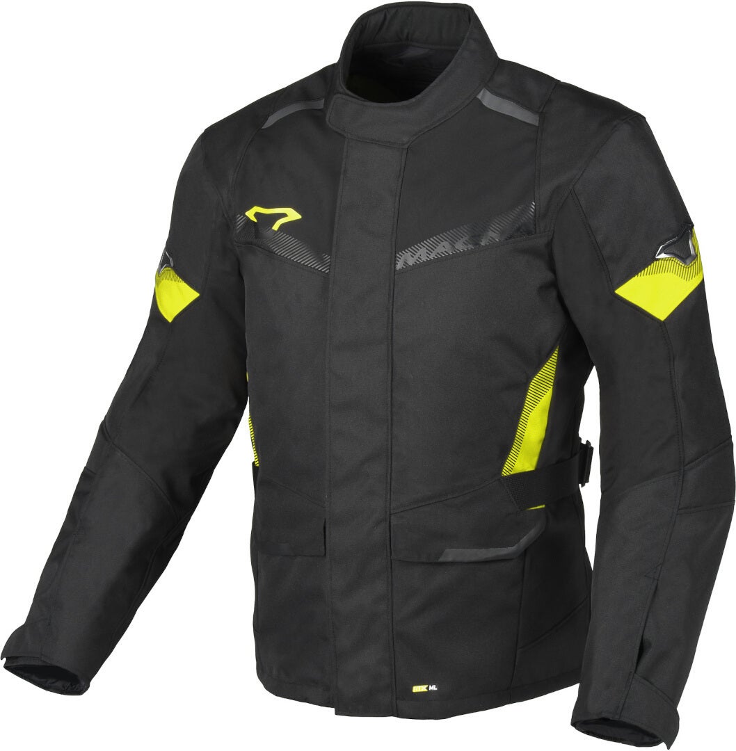 Macna Vaulture waterproof Motorcycle Textile Jacket black/yellow XL Figure 1