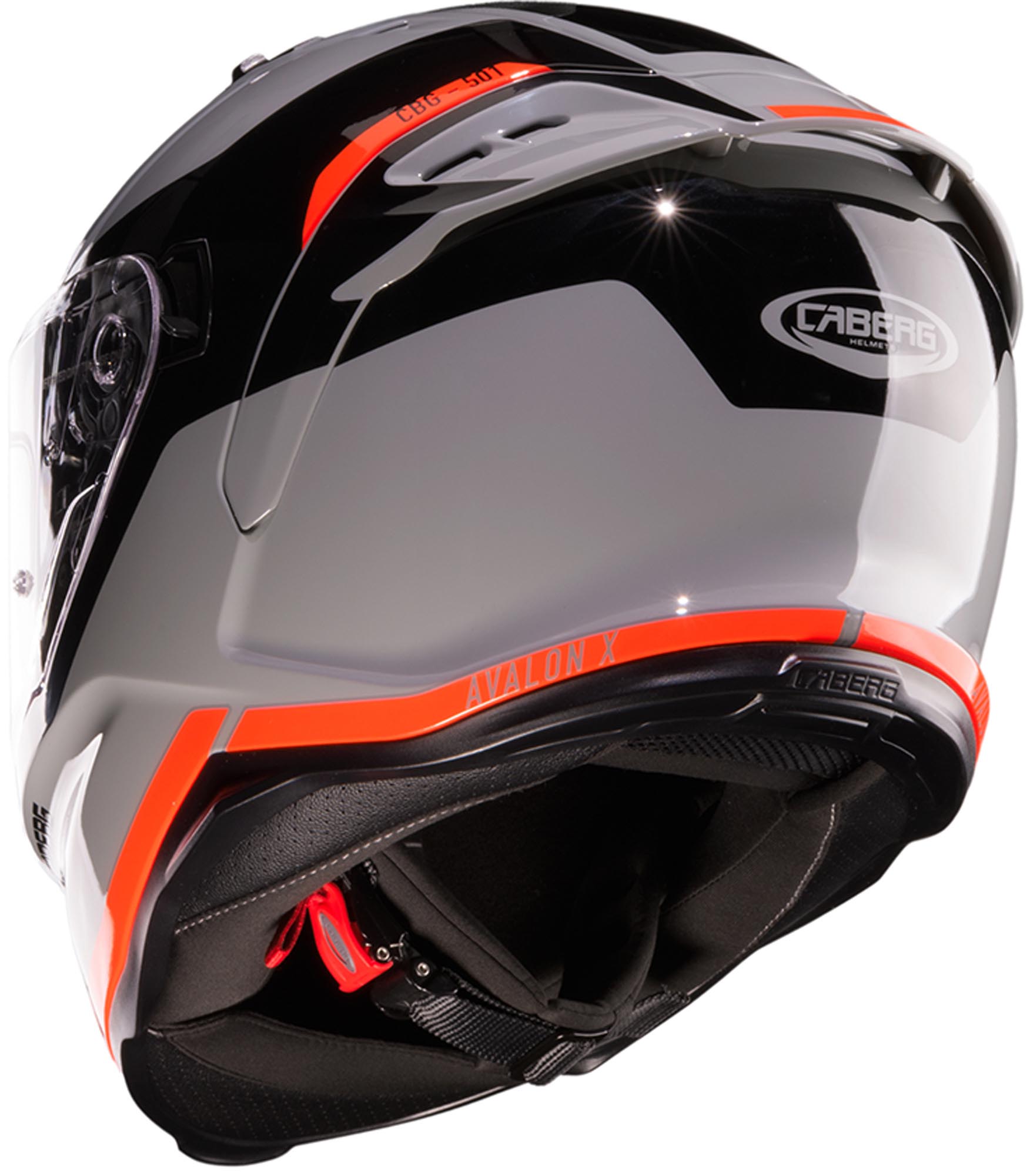 Caberg Avalon X Pure Casque Gris/Noir/Rouge XL (61/62) Figure 3