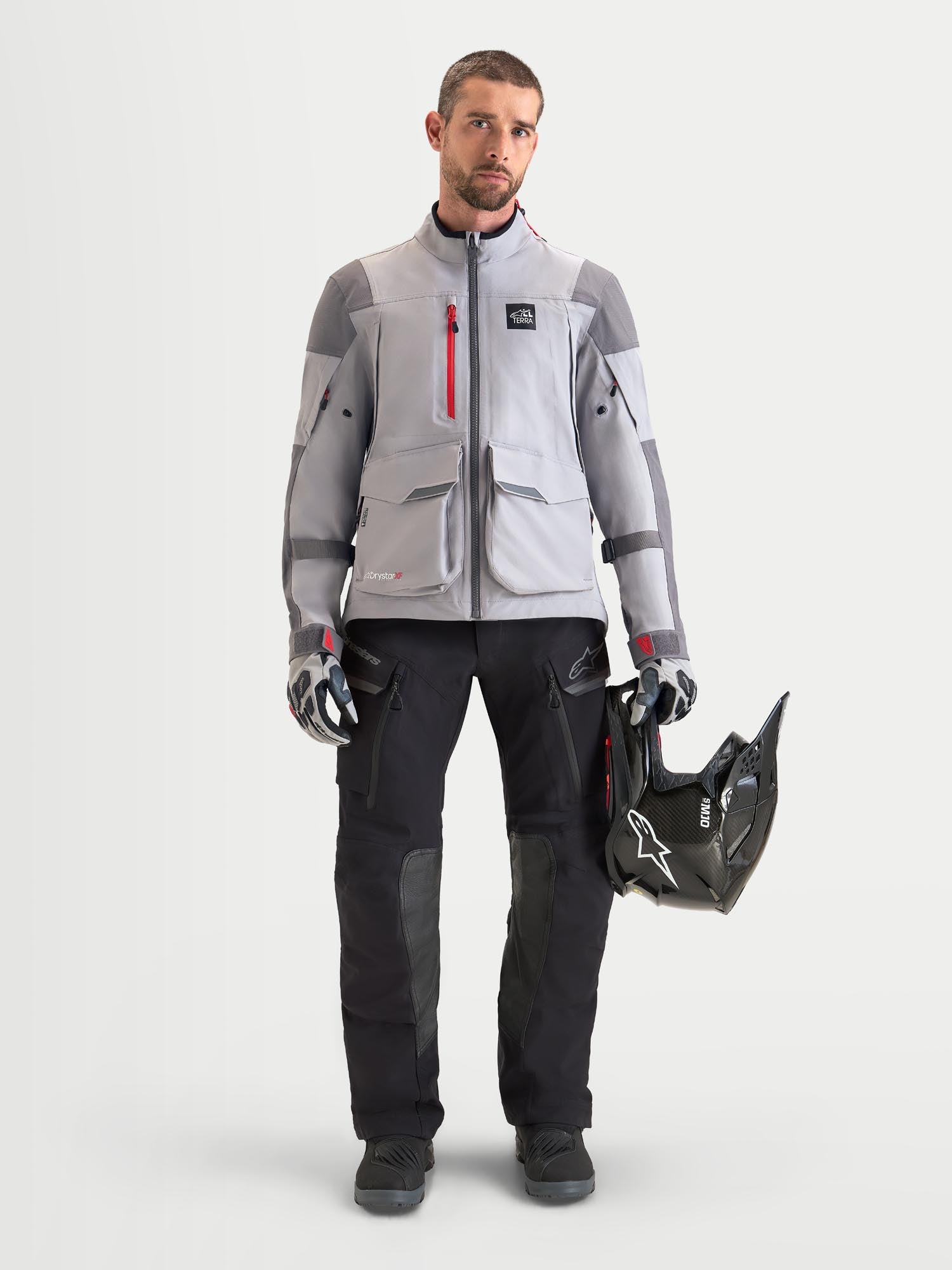 Alpinestars Maxdura Drystar XF vandtætte motorcykeltekstilbukser mørkegrå/sort 3XL Figur 3
