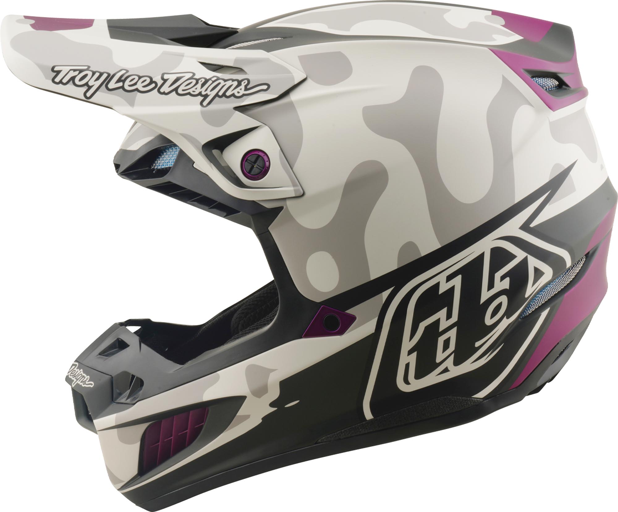 Troy Lee Designs SE5 Composite MIPS Myth Motocross Helm hellgrau L (58/59) Abbildung 6