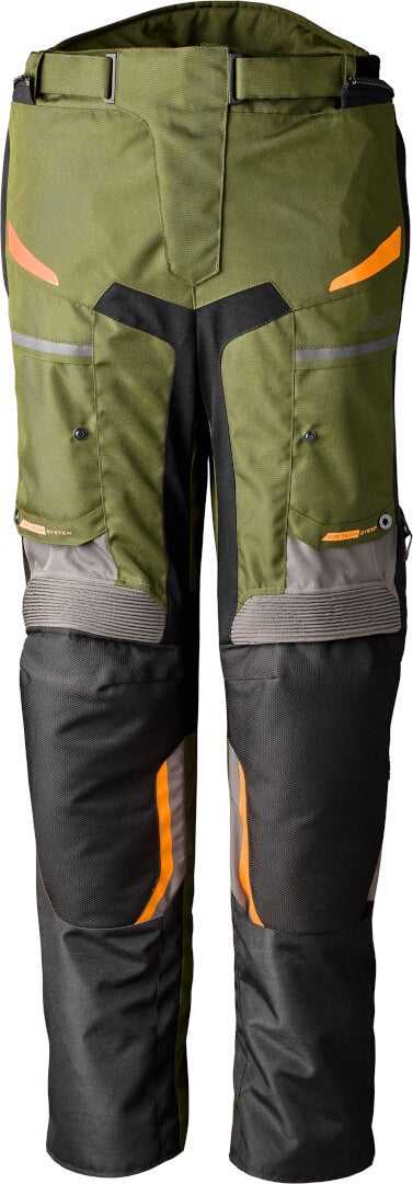RST Pro Series Maverick Evo Motorrad Textilhose grün/grau/orange L Abbildung 1